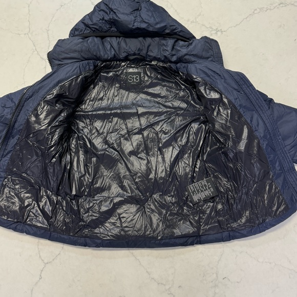 S13 New York Girls Down Winter Jacket with Detachable Hood  Size 8 - Picture 5 of 9